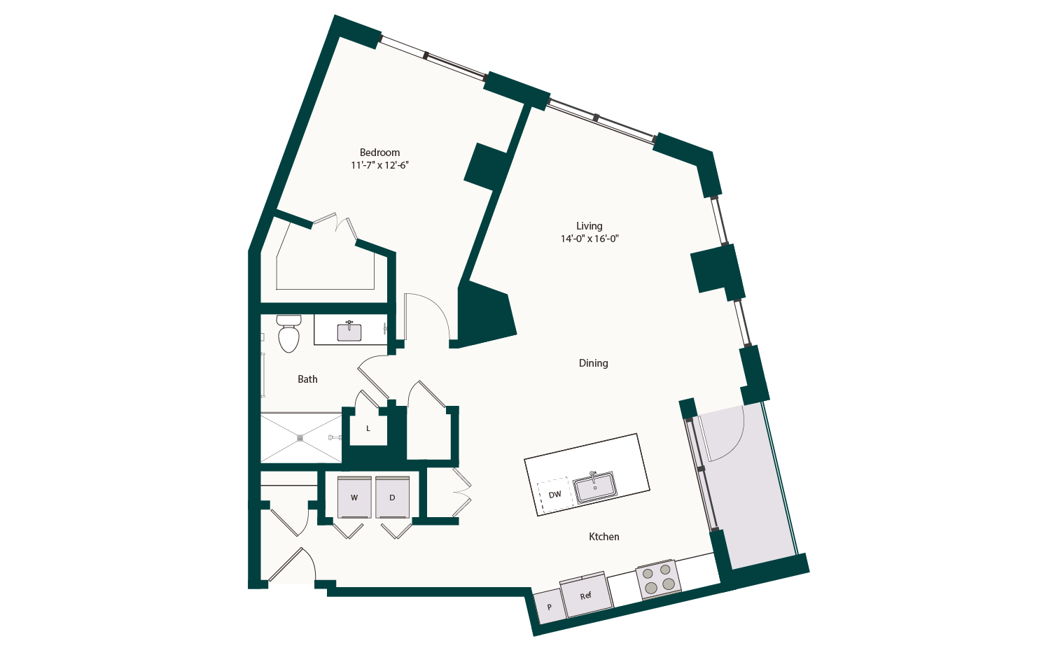 Floor plan layout diagram for A10